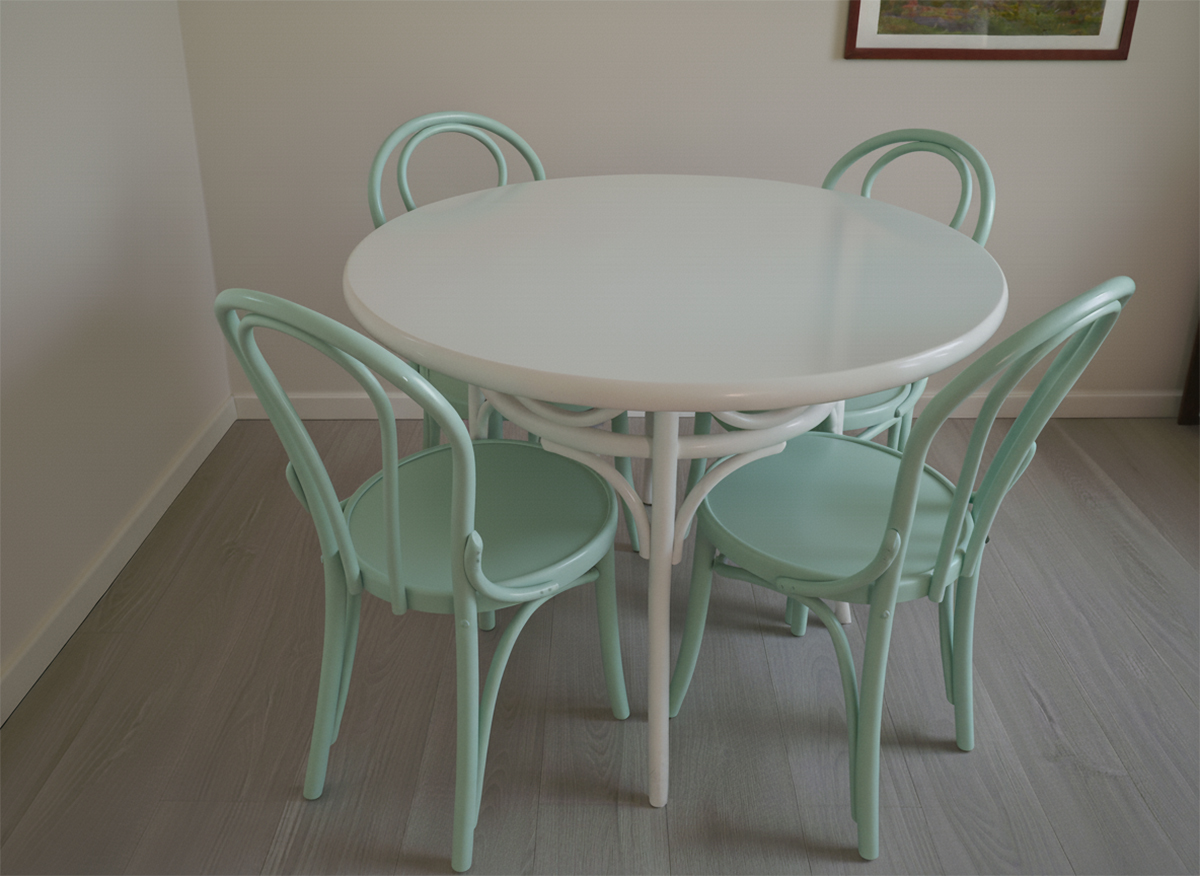 Scaune 6016 cu masa Thonet